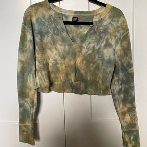 BDG by Urban Outfitters Medium Tye Dye Long-sleeve Crop-top
